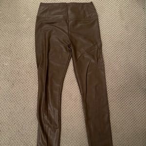 Brown “leather” leggings